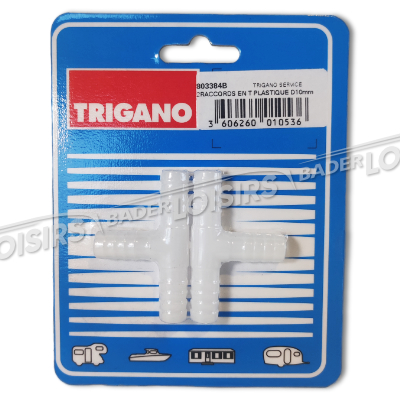  TRIGANO FULL SERVICE  2RACCORDS EN T PLASTIQUE D10MM