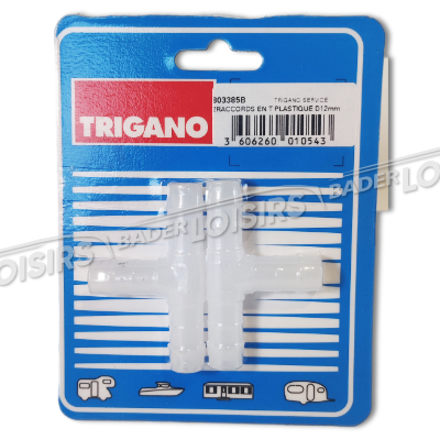  TRIGANO FULL SERVICE  2RACCORDS EN T PLASTIQUE D12MM