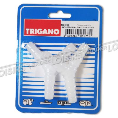  TRIGANO FULL SERVICE  2RACCORDS EN Y PLASTIQUE D10MM