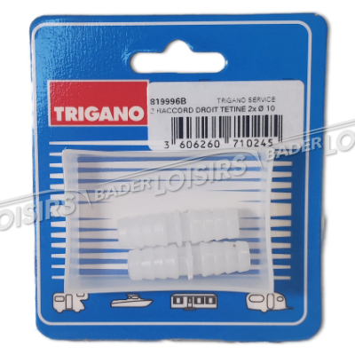  TRIGANO FULL SERVICE  2 RACCORD DROIT TETINE 2X DIAMETRE 10