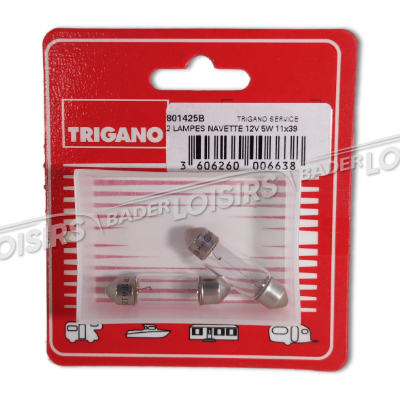  TRIGANO FULL SERVICE  2 LAMPES NAVETTE 12V 5W 11X39