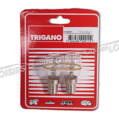  TRIGANO FULL SERVICE  2 AMPOULES E14 12V 25W 25X65