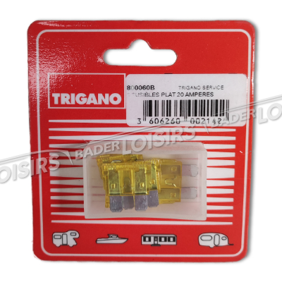  TRIGANO FULL SERVICE  5 FUSIBLES PLAT 20 AMPERES