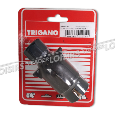  TRIGANO FULL SERVICE  FICHE MALE 12V 7B PLASTIQUE