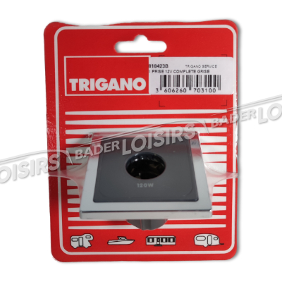  TRIGANO FULL SERVICE  1 PRISE 12V COMPLETE GRISE