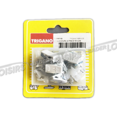  TRIGANO FULL SERVICE  10 GLISSEURS A PINCE NYLON