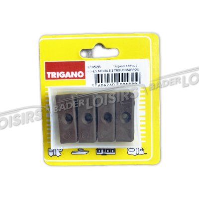  TRIGANO FULL SERVICE  4 FIXES MEUBLE 3 TROUS MARRON